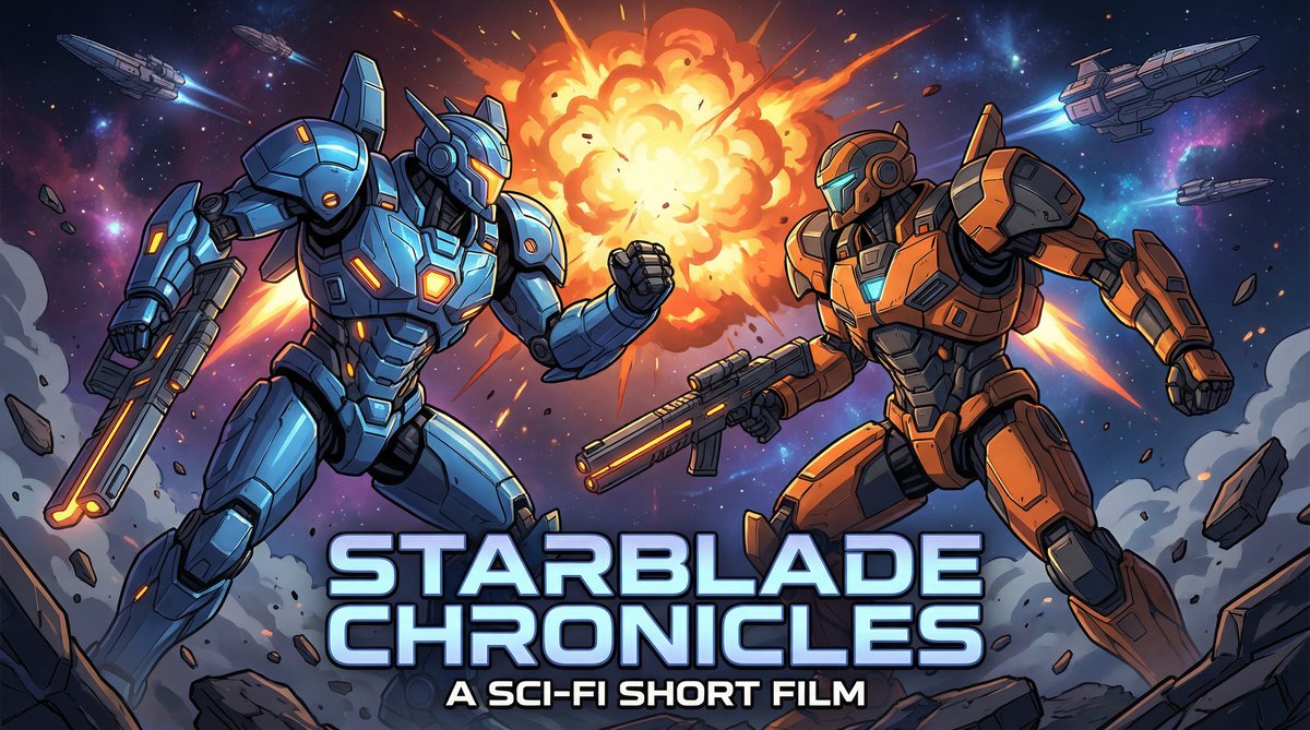 抖音风动漫-星刃编年史科幻动漫短片